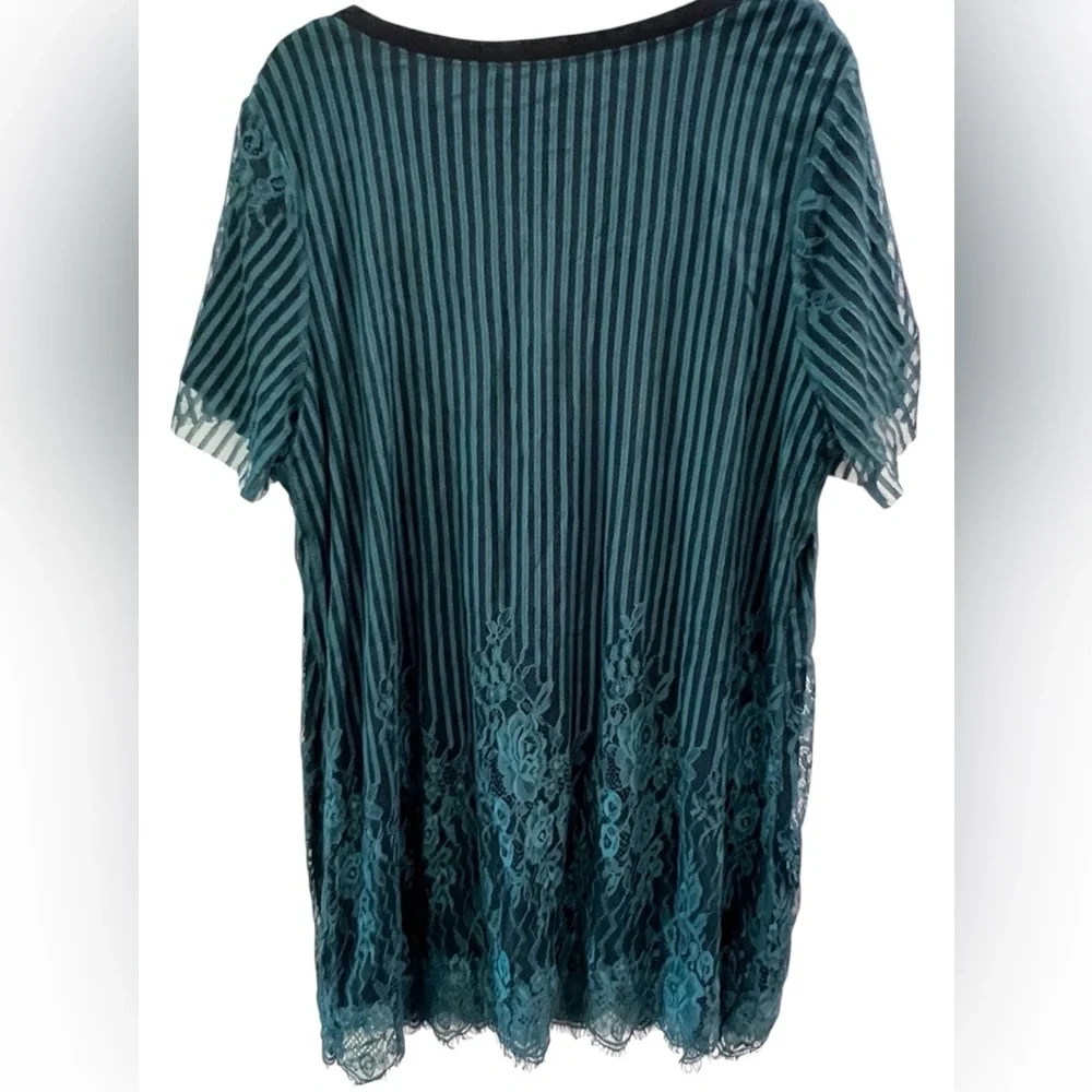 Rebel Wilson X Angels Size 2X Teal Lace Tunic NWT - Very classy - Date night. - Picture 2 of 6